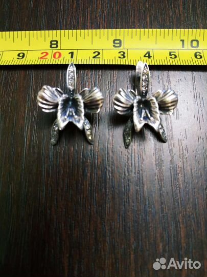 Серьги серебро 925 проба