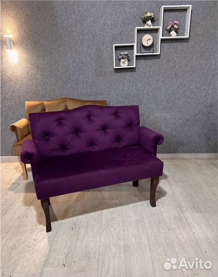 Мини диван. Банкетка со спинкой