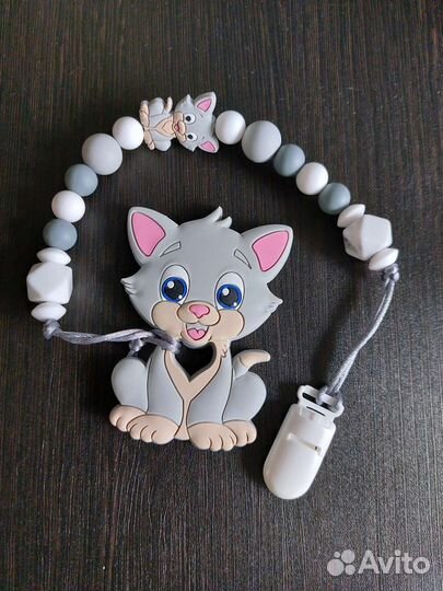 Прорезыватель грызунок Панда, Котенок, попкорн