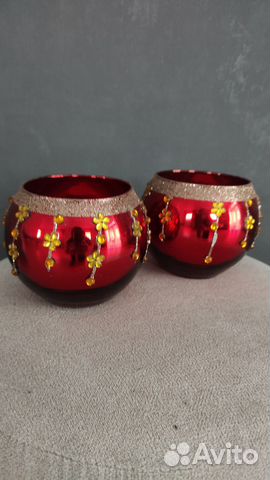 Стеклянные подсвечники