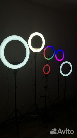 Кольцевые лампы RGB