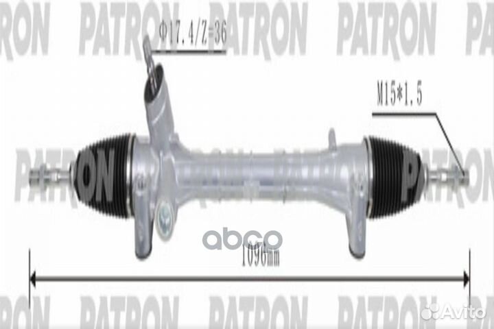 Рейка рулевая toyota auris 07- PSG3122 patron