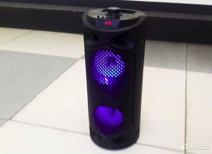 Колонка Bluetooth + Радио + Подсветка + USB + SD