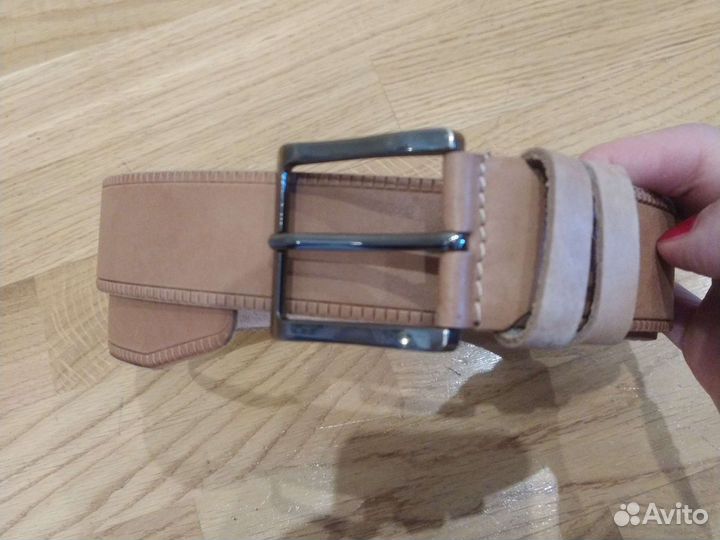 Ремень мужской новый, наткожа 90-130см