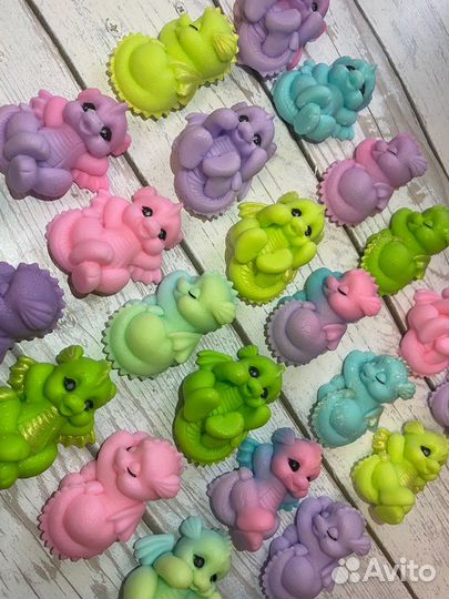 Мыло ручной работы дракончик,мандарины 2024 год