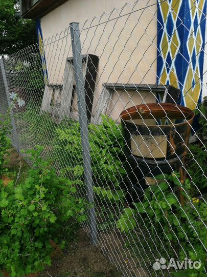 Забор из сетки рабица