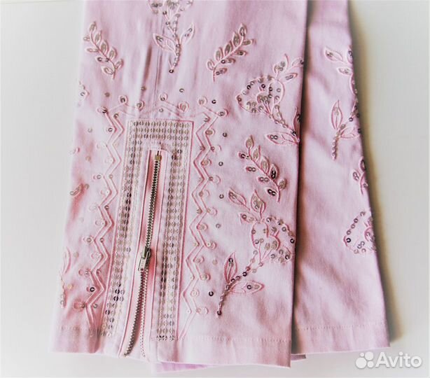 Брюки женские легкие капри хлопок р.44 Германия