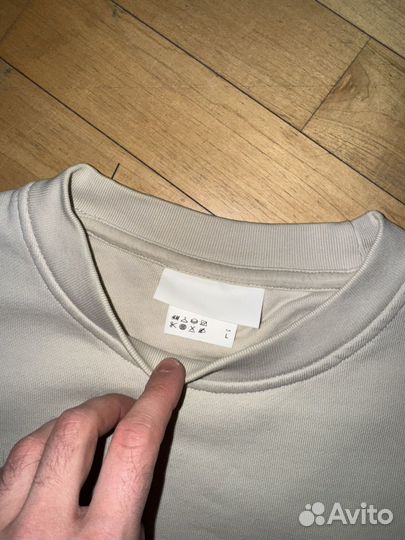 Свитшот бежевый базовый HM размер L