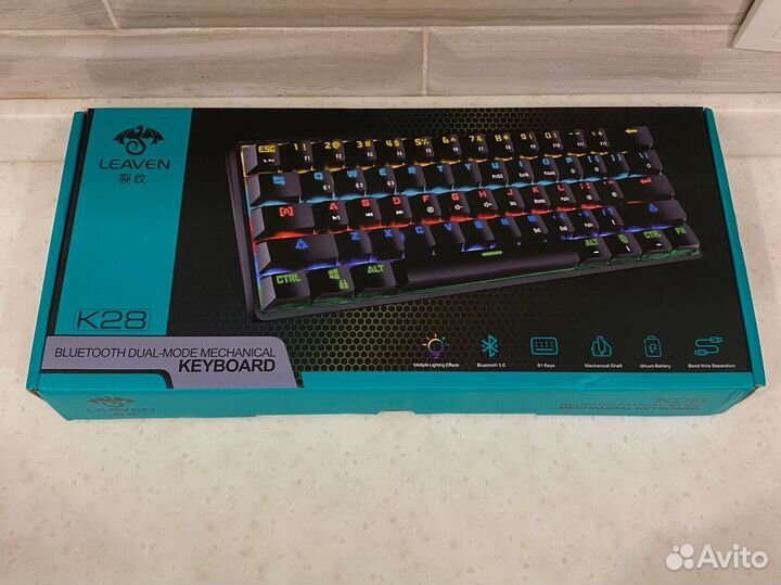 Игровая механическая клавиатура Leaven K28 RGB