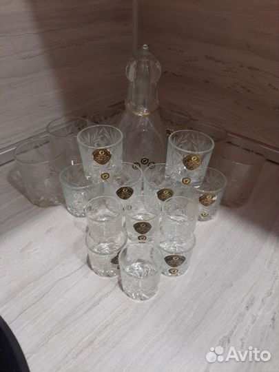 Хрустальные бокалы набор