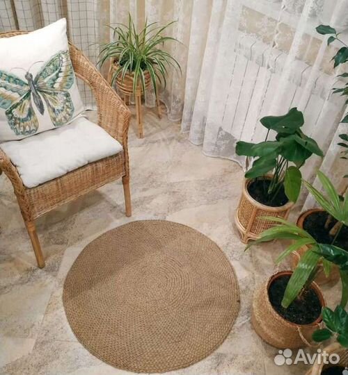 Джутовый коврик