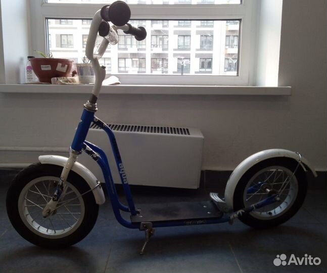 Самокат детский двухколесный black aqua GO 1