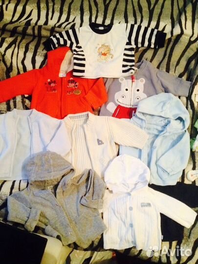 Теплые модные кофточки унисекс и на мальч 0-14мес