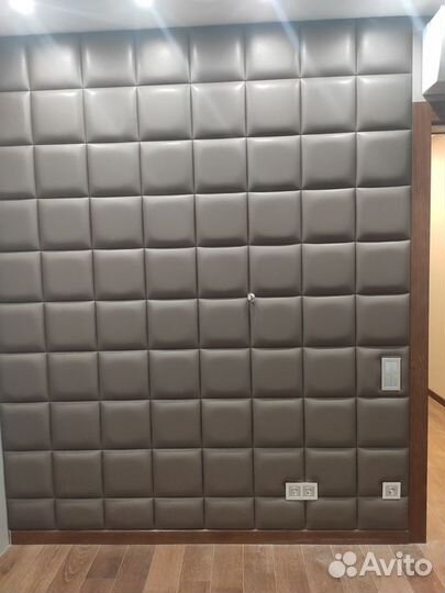 Мягкие стеновые панели, кожаные