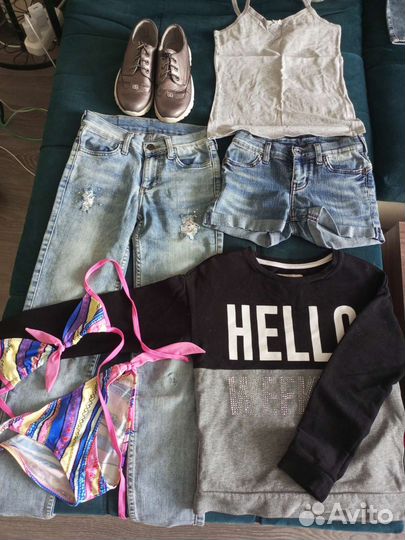 Вещи пакетом на девочку 7-10 лет
