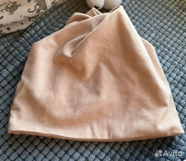 Шапка из замши