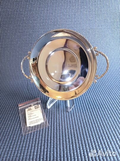 Серебряный подносик-блюдце 925-й пробы Аргента