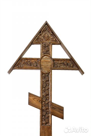 Крест могильный резной деревянный на могилу