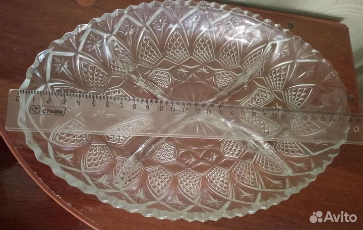 Ваза под салаты, с 4 отсеками