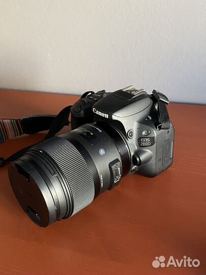 Canon eos 200d + объектив Sigma 35mm 1.4