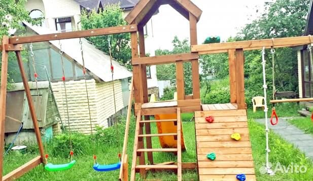 Детская деревянная площадка