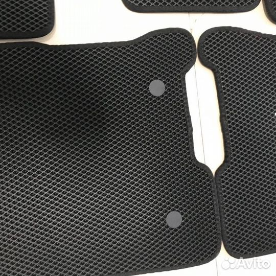 Eva коврики Renault Sandero чёрные чёрный кант