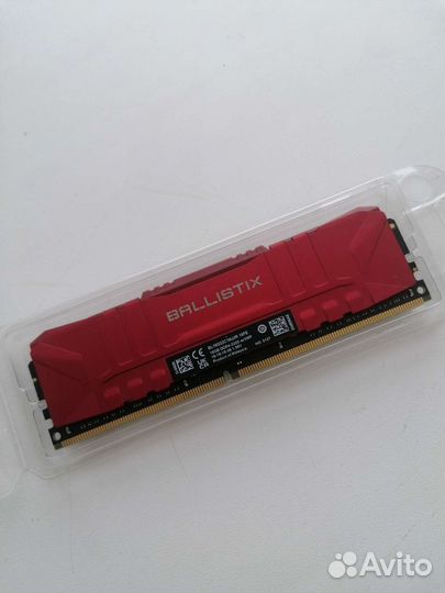 Оперативная память DDR4 crucial Ballistix 16gb