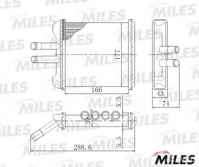Achm023 Радиатор отопителя daewoo leganza/nubir