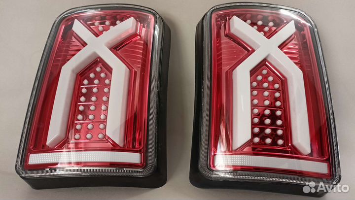 Задние светодиодные led фонари нива в стиле x