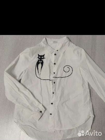 Блузка белая школьная