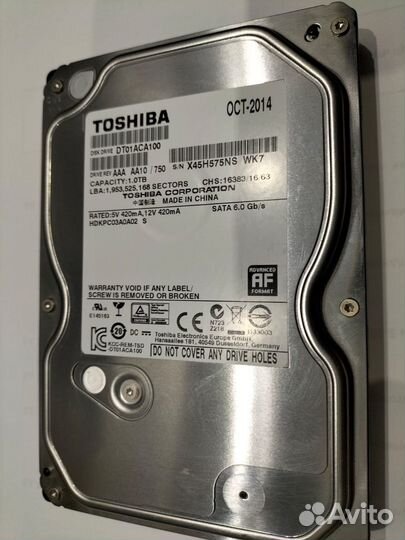 Жесткий диск Toshiba 3.5
