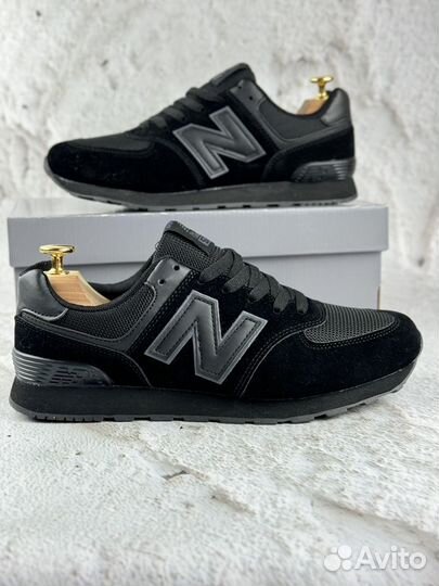 Мужские кроссовки New Balance 574 чёрные