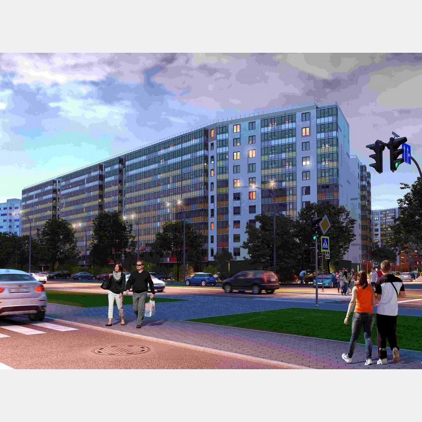 Квартира-студия, 39 м², 1/11 эт.