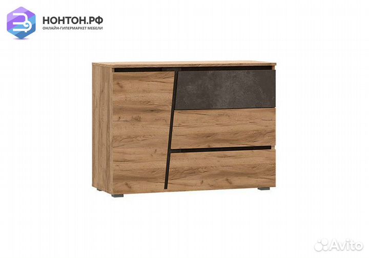 Комод Соренто дуб крафт / бетон темный