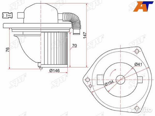 Мотор отопителя салона suzuki grand vitara