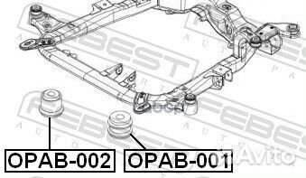 Сайлентблок подрамника opel astra/zafira 98