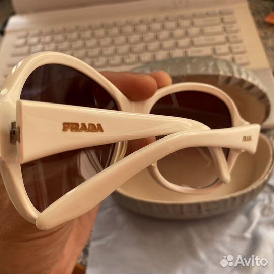 Очки оригинальные Prada в белой оправе