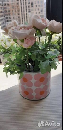 Искусственные цветы икеа в кашпо