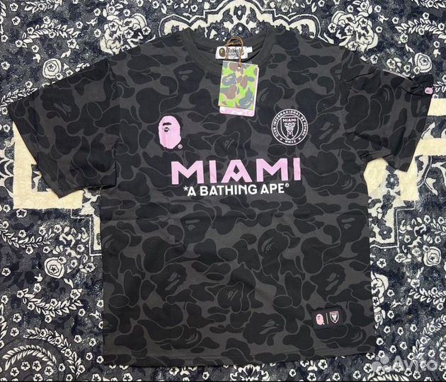 Футболка bape x inter miami