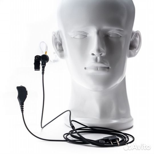 Гарнитура для рации со звуководом простая GT-30