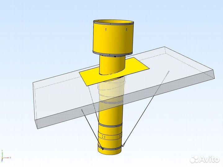 Вентилятор разгонный вытяжной / Вытяжная шахта