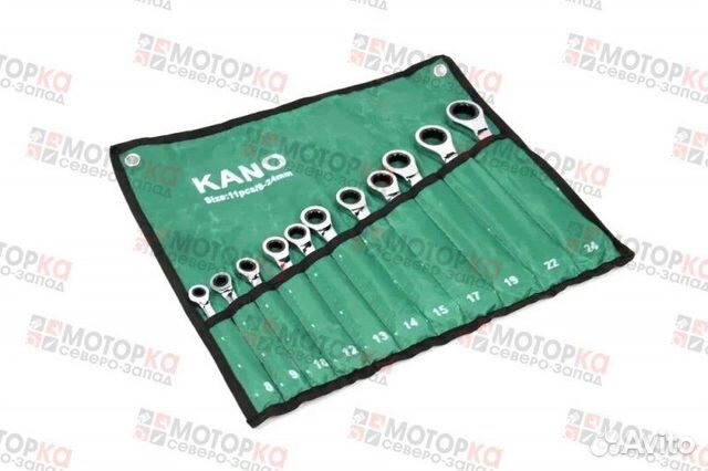 Набор инструментов ключей 11 предметов с трещоткой