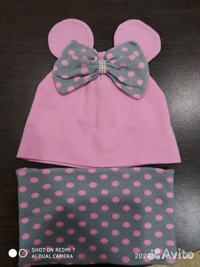 Комплект шапка, снуд