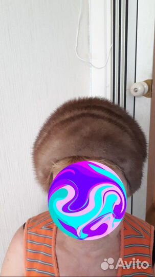 Шапка норковая идеальное состояние