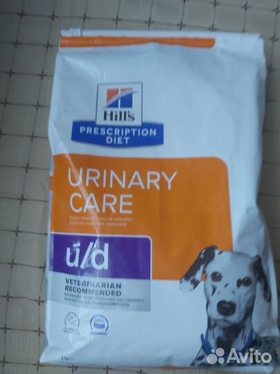 Корм для собак urinary u/d hill's
