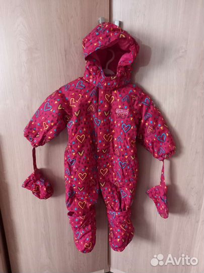 Зимний комбинезон для девочки 80 86