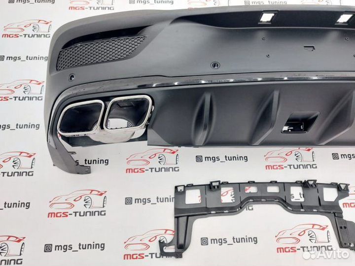 Диффузор с хром насадками 63 AMG GLE-Coupe C167