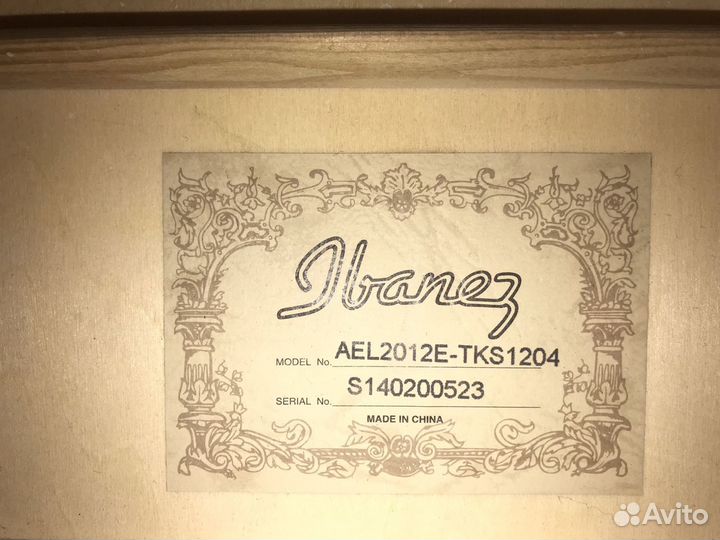 Гитара Ibanez AEL2012E-TKS1204+хофр