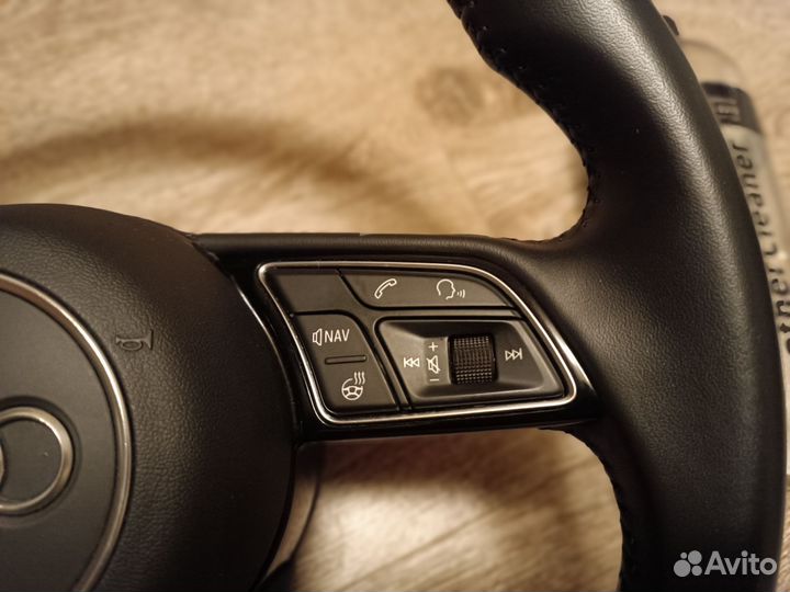 Руль в сборе подушка обогрев лепестки audi