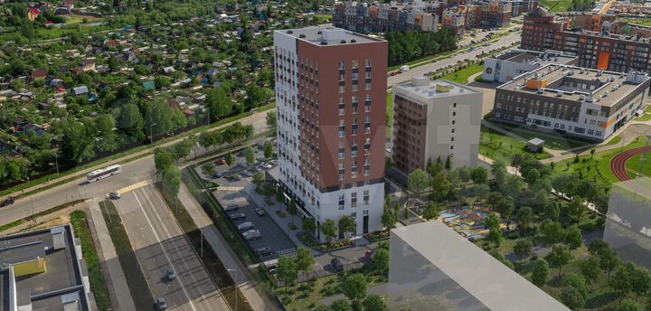2-к. квартира, 45,4 м², 3/16 эт.